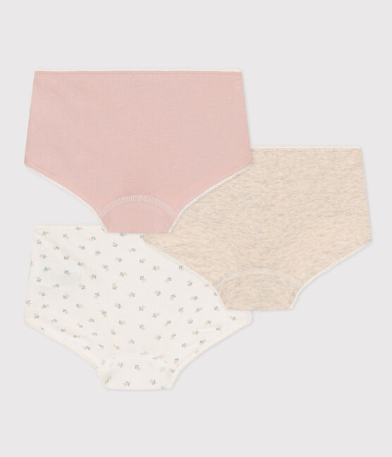 Juego de 3 «culottes» de algodón y elastano para niña variante 1