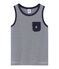 Camiseta de tirantes infantil para niño azul SMOKING/blanco MARSHMALLOW