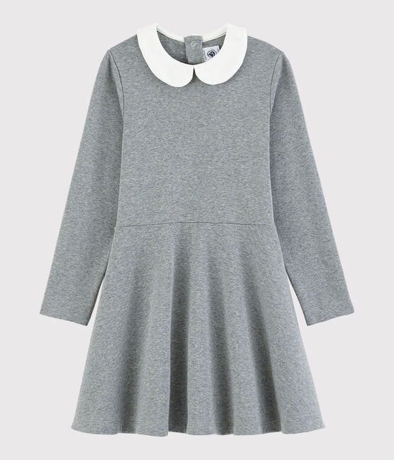 Vestido de manga larga infantil para niña gris SUBWAY CHINE