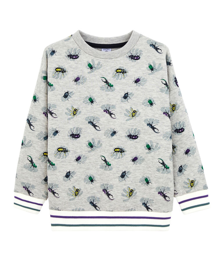 Sudadera de ni&ntilde;o gris/multicolor