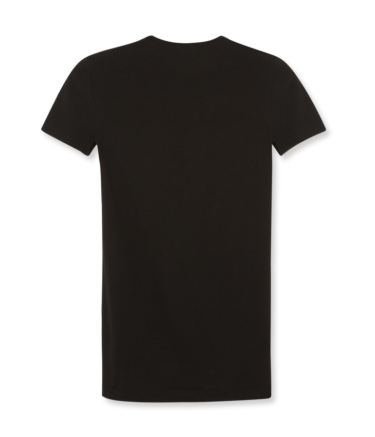 Camiseta de mujer ic&oacute;nica de manga corta negro NOIR