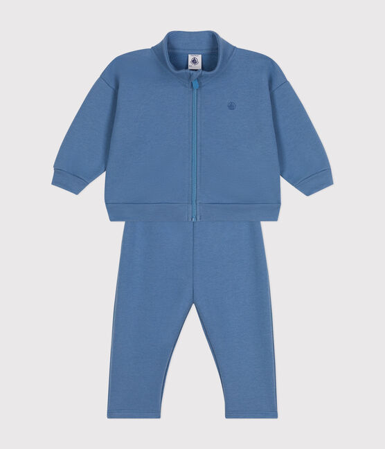 Conjunto de sudadera y pantalón para bebé azul BEACH
