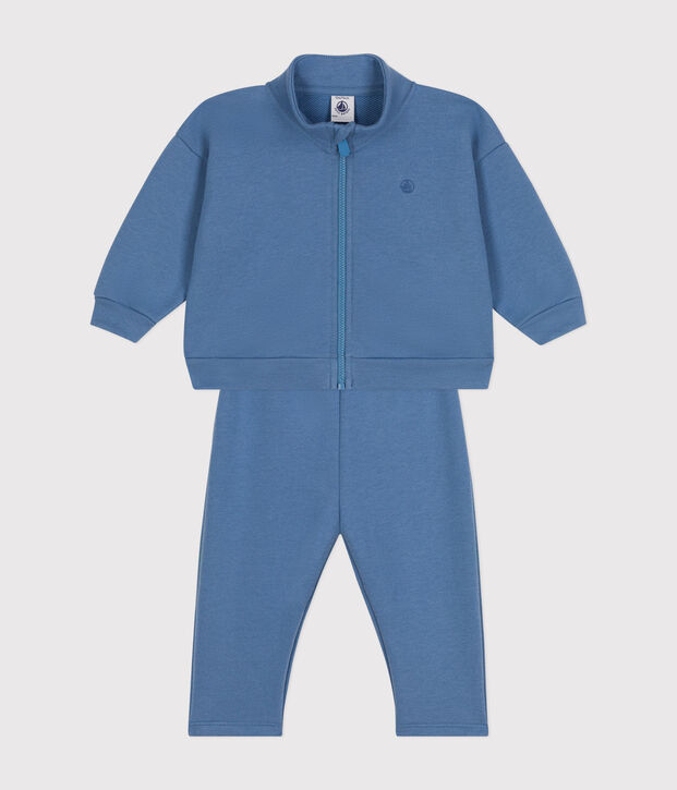 Conjunto de sudadera y pantal&oacute;n para beb&eacute; azul
