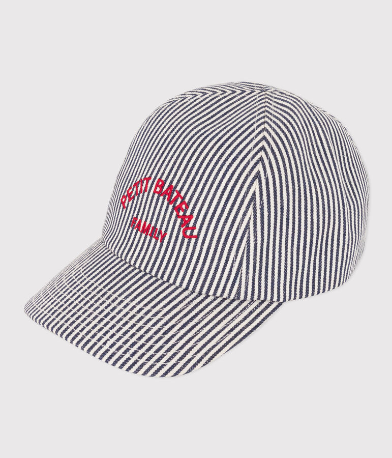 Gorra Petit Bateau Family para ni&ntilde;o/ni&ntilde;a azul/blanco