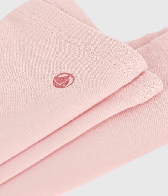 Leggings infantiles de algodón liso rosa JOLI