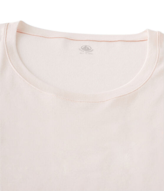 Camiseta de manga larga con cuello de bailarina de mujer rosa FLEUR