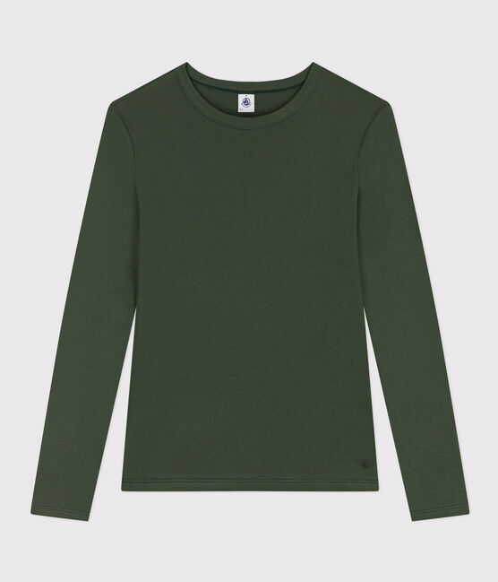 Camiseta L'ICONIQUE de algodón con cuello redondo para mujer verde AVORIAZ