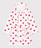 Albornoz de rizo con corazón para niño/niña blanco MARSHMALLOW/rojo TERKUIT