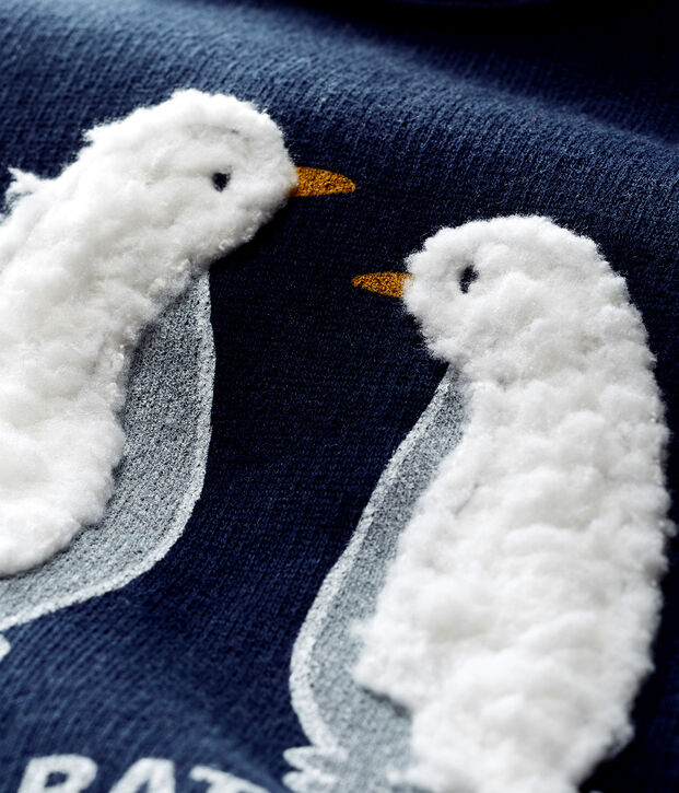 Sudadera de mulet&oacute;n para beb&eacute; ni&ntilde;o azul