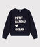 Sudadera de felpa de mujer azul SMOKING