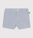 Pantalón corto de milrayas para bebé