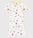 Pijama corto fosforescente de algodón para niño/niña
