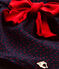 Vestido bebé niña estampado azul SMOKING/rojo TERKUIT