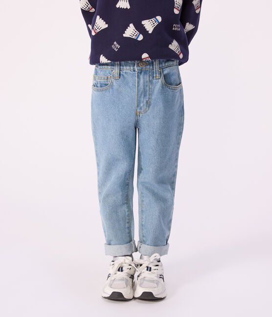 Pantalón recto de tejido denim para niño ULTRA BLEACH