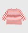Camiseta marinera bebé en algodón grueso rosa FLEUR/ SPICY
