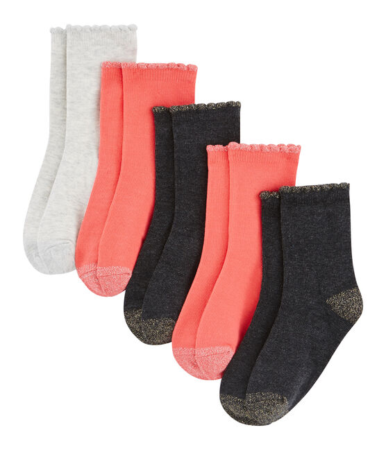 Lote de 5 pares de calcetines infantiles para niña variante 1