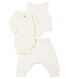 Conjunto de tres piezas para bebé niña de túbico