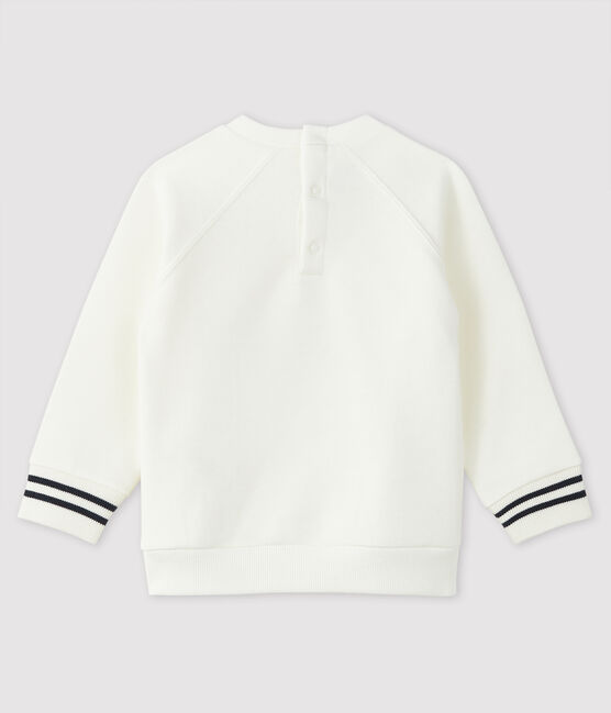 Sudadera estampada para bebé niño blanco MARSHMALLOW