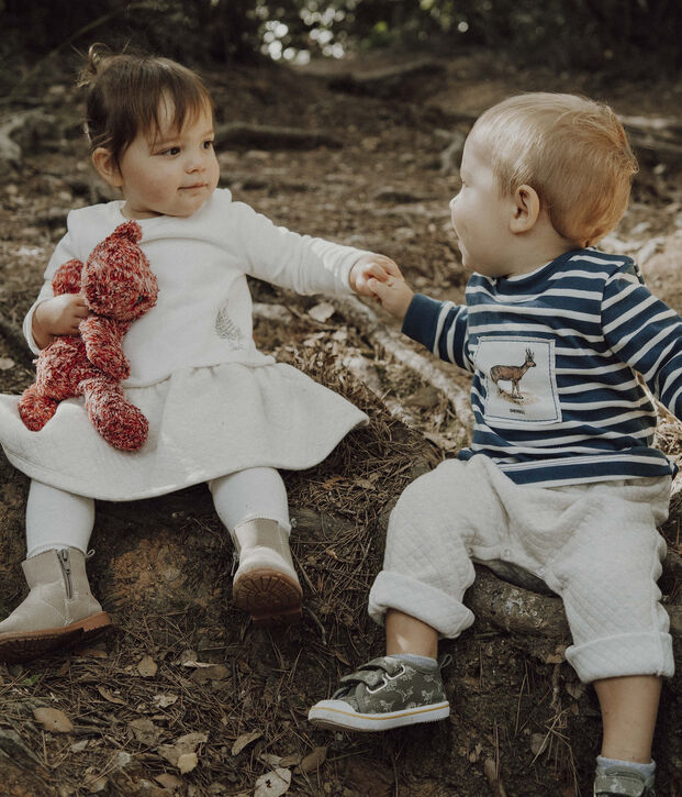 Mono largo Petit Bateau x Deyrolle azul/multicolor