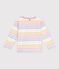 Marinera infantil de algod&oacute;n blanco/multicolor