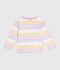 Marinera infantil de algod&oacute;n blanco/multicolor