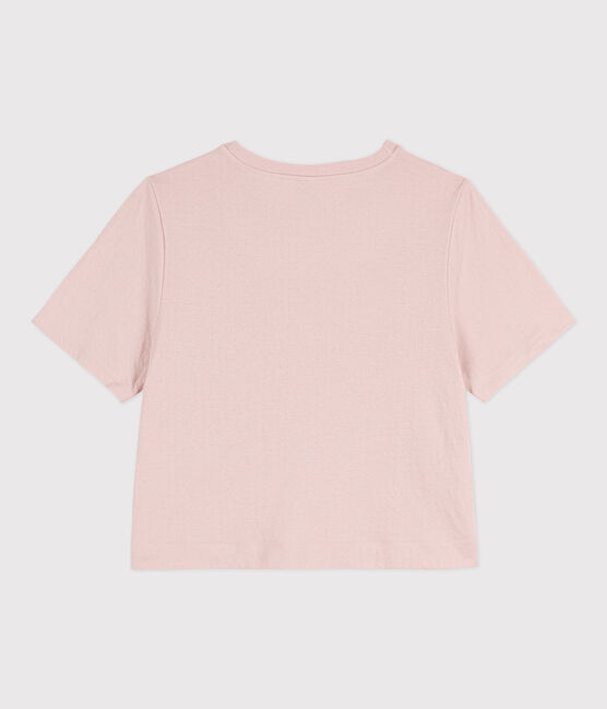Camiseta LE BOXY de algodón para mujer rosa SALINE