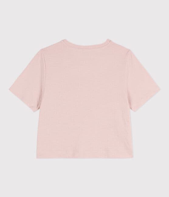 Camiseta LE BOXY de algodón para mujer rosa SALINE