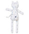 Doudou gatito en jersey estampado blanco MARSHMALLOW/blanco MULTICO