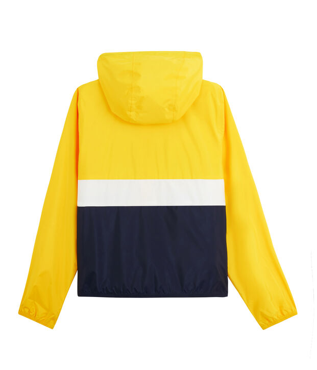 Cortavientos corto unisex azul/blanco/amarillo