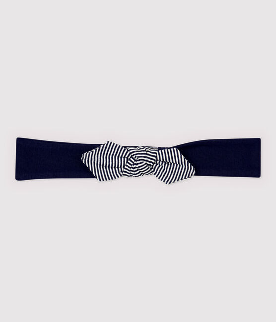 Diadema de algodón de niña azul SMOKING