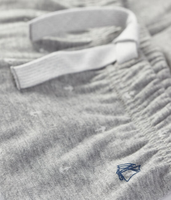 Pantalón para bebé niño gris SUBWAY/blanco MARSHMALLOW