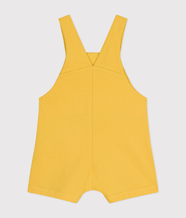 Peto corto de mulet&oacute;n ligero para beb&eacute; amarillo