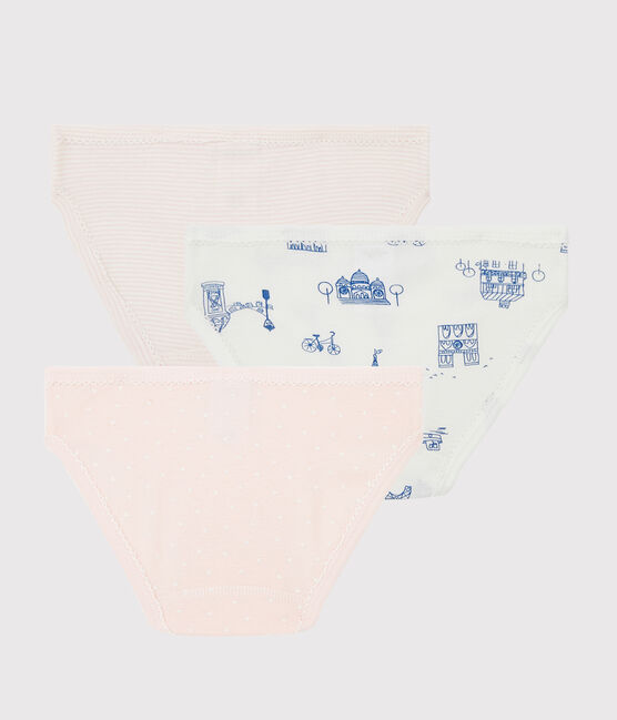 Juego de 3 braguitas con estampado de París de niña pequeña variante 1