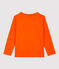 Camiseta de manga larga de algodón de niño naranja CAROTTE