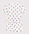 Pijama corto de algodón con estampado de corazones para mujer blanco MARSHMALLOW/blanco MULTICO