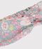 Cinta infantil de popelina con estampado de flores azul/multicolor