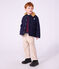 Chaqueta infantil lisa estilo gab&aacute;n de pa&ntilde;o de lana SMOKING