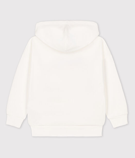 Sudadera de niño Petit Bateau x Water Family blanco MARSHMALLOW