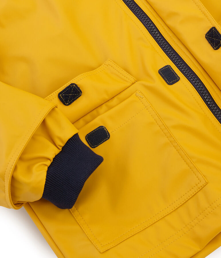 Impermeable infantil unisex amarillo
