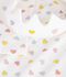 Camis&oacute;n disfraz de princesa y diadema infantil de algod&oacute;n blanco/multicolor