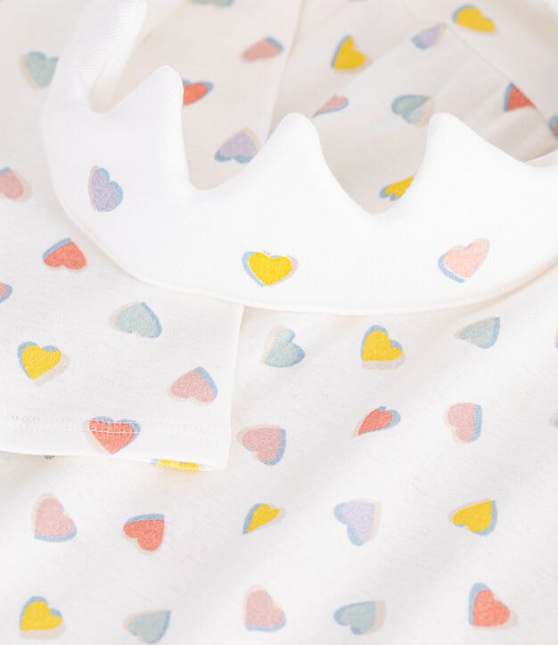 Camis&oacute;n disfraz de princesa y diadema infantil de algod&oacute;n blanco/multicolor