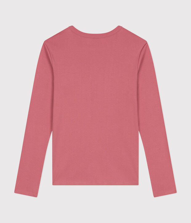 Camiseta L'ICONIQUE de algod&oacute;n con cuello redondo para mujer rosa