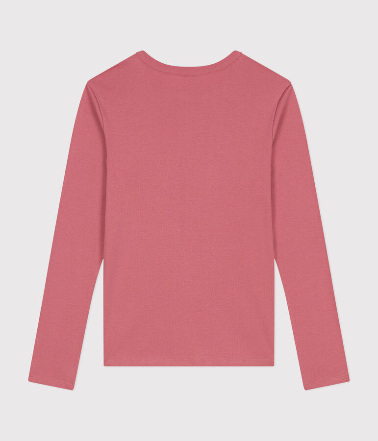 Camiseta L'ICONIQUE de algod&oacute;n con cuello redondo para mujer rosa
