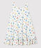 Vestido sin mangas de algodón de niña blanco MARSHMALLOW/blanco MULTICO
