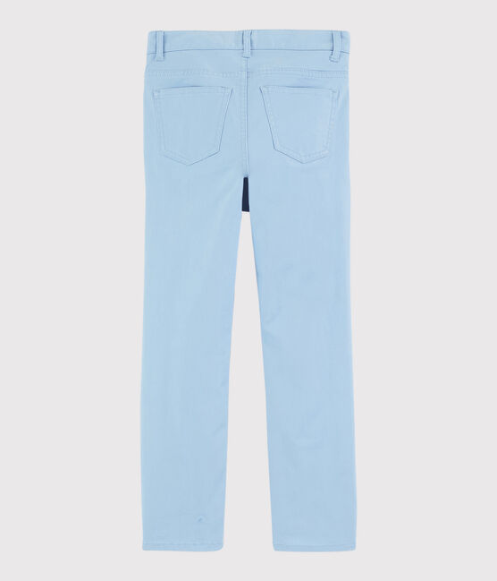 Pantalón de sarga de niño azul JASMIN