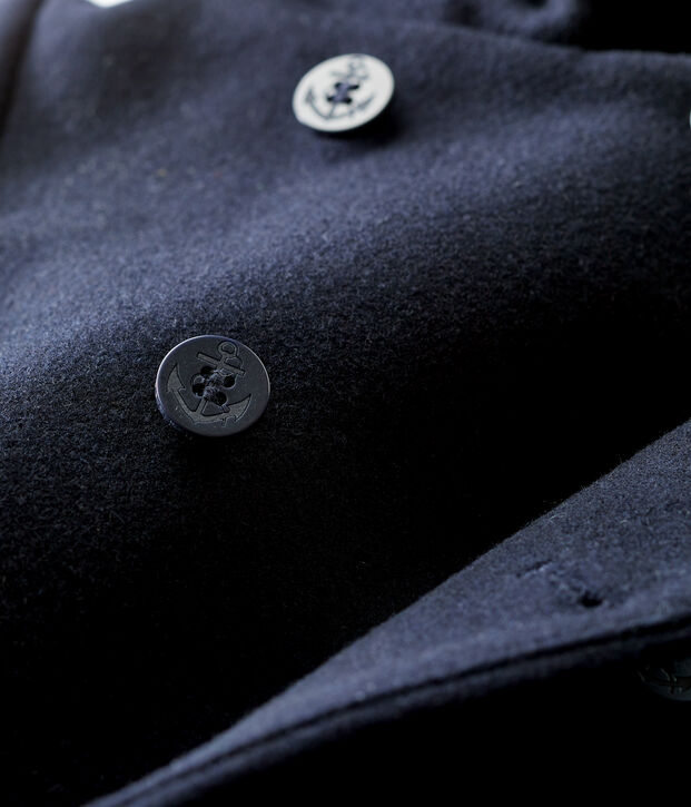 Abrigo corto de lana de beb&eacute;. SMOKING