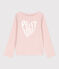 Camiseta de algodón de manga larga de niña rosa SALINE