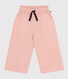 Pantalón ancho de lona de algodón para niña