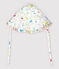 Gorro bob de bebé de rizo de algodón orgánico blanco MARSHMALLOW/blanco MULTICO