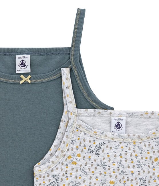 Pack de 2 camisetas de tirantes para niña variante 1